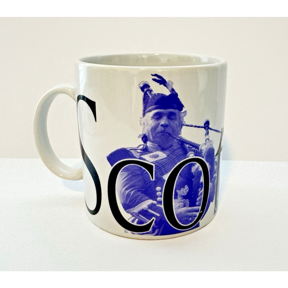 VTG STARBUCKS 1999 SCOTLAND City Mug 20oz Coffee Mug Bagpipe Collector Series